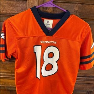 NFL Denver Broncos #18 Manning Orange Youth Football Jersey